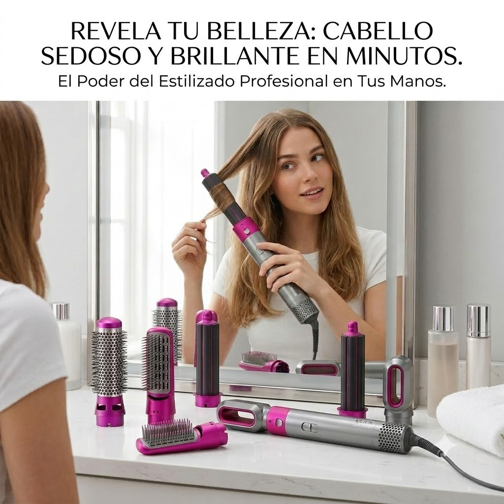 Cepillo Secador Moldeador AirGlow™ Multifunción 5 en 1