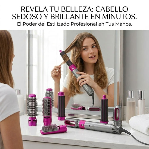 Cepillo Secador Moldeador AirGlow™ Multifunción 5 en 1