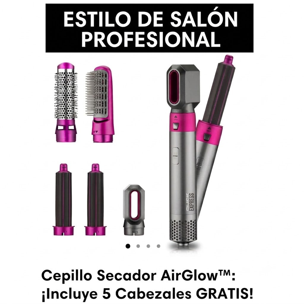 Cepillo Secador Moldeador AirGlow™ Multifunción 5 en 1